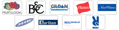 Fruit of the Loom, BC, Gildan, Hanes, Kariban, Beechfield, New Wave, Roly y otras marcas
